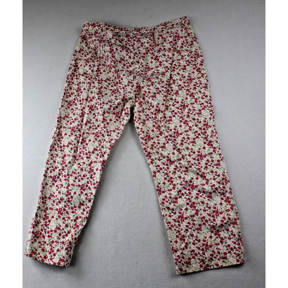 Vintage 90s floral denim‎ jeans size 10 women grandmacore garden coastal